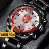Montre en acier Valenciennes FC avec nom personnalisé