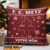 Oreiller avec insert FC Metz Édition spéciale avec nom personnalisé