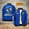 Veste matelassée Montpellier Hérault Rugby Nouvelle version avec nom personnalisé