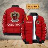 Veste matelassée OGC Nice Nouvelle version avec nom personnalisé