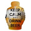 Beer Lover – Keep Calm & Drink Beer Pullover Hoodie