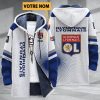 Veste en polaire Olympique Lyonnais Édition spéciale avec nom personnalisé