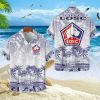 Tenue Hawaïenne LOSC Lille Motif Tropical Unique Avec Nom Personnalisé