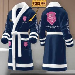 Peignoir en polaire Stade Francais Nouvelle édition Avec Nom Personnalisé