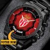 AS Monaco – Montre SteelChrono Nouveau Style Avec Nom Personnalisé
