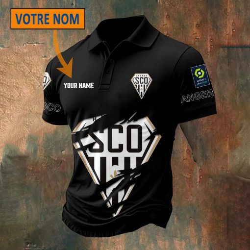 Angers SCO – Chemise polo Nouveau Style Avec Nom Personnalisé