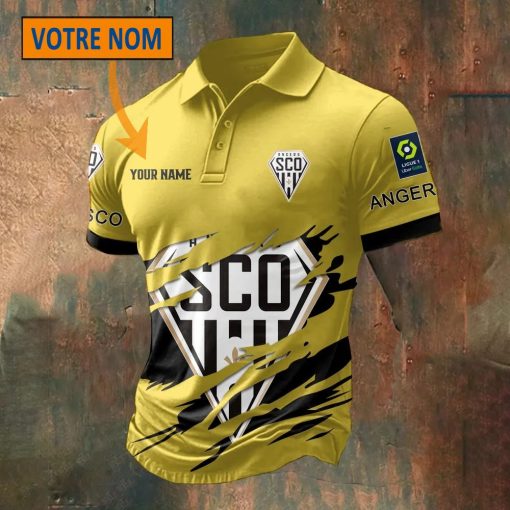 Angers SCO – Chemise polo Nouveau Style Avec Nom Personnalisé