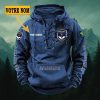 FC Girondins de Bordeaux – Hoodie à lacets Nouveau style avec nom personnalisé