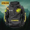 FC Nantes – Hoodie à lacets Nouveau style avec nom personnalisé