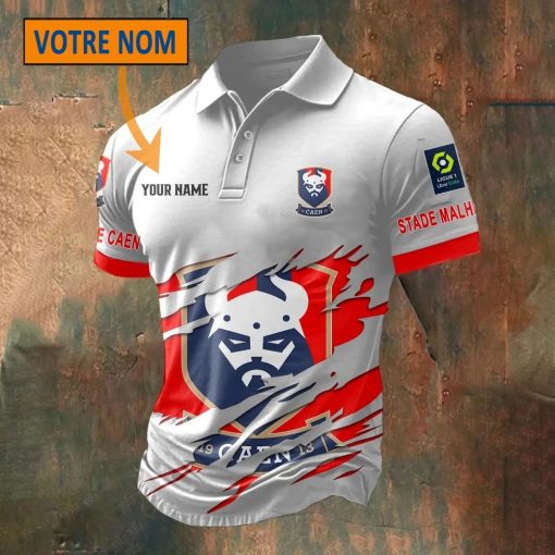 Stade Malherbe Caen – Chemise polo Nouveau Style Avec Nom Personnalisé