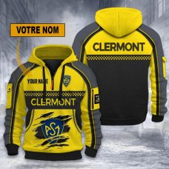 ASM Clermont Auvergne – Hoodie dynamique Nouvelle édition avec nom personnalisé