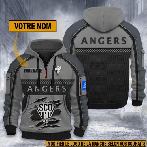 Angers SCO – Hoodie dynamique Nouvelle édition avec nom personnalisé