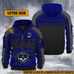 FC Girondins de Bordeaux – Hoodie dynamique Nouvelle édition avec nom personnalisé