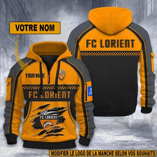 FC Lorient – Hoodie dynamique Nouvelle édition avec nom personnalisé