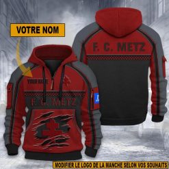 FC Metz – Hoodie dynamique Nouvelle édition avec nom personnalisé