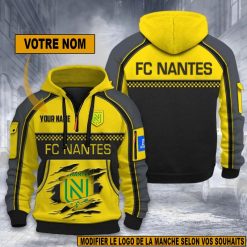 FC Nantes – Hoodie dynamique Nouvelle édition avec nom personnalisé