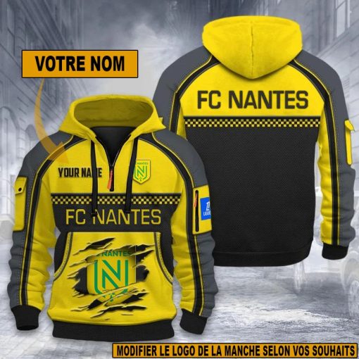 FC Nantes – Hoodie dynamique Nouvelle édition avec nom personnalisé