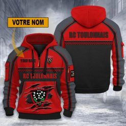RC Toulonnais – Hoodie dynamique Nouvelle édition avec nom personnalisé