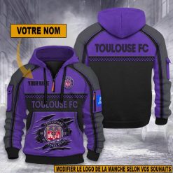 Toulouse FC – Hoodie dynamique Nouvelle édition avec nom personnalisé