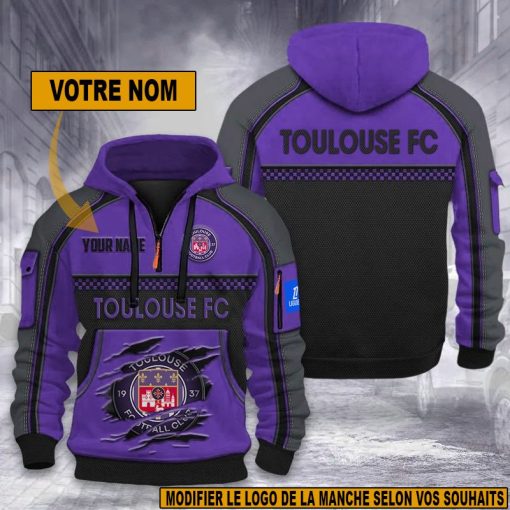 Toulouse FC – Hoodie dynamique Nouvelle édition avec nom personnalisé