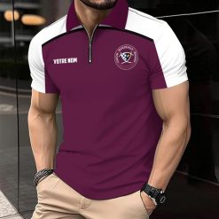 Polo à fermeture éclair Union Bordeaux Bègles Avec Nom Personnalisé