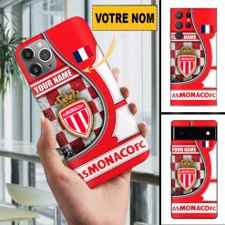 AS Monaco – Étui pour téléphone Édition spéciale Avec Nom Personnalisé