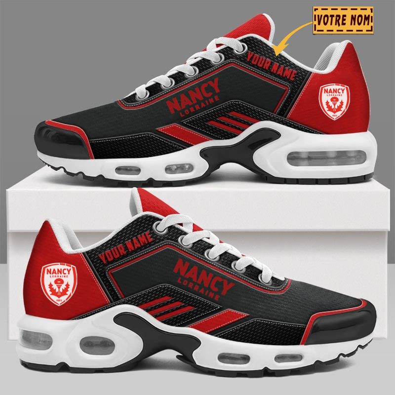 AS Nancy Lorraine – Chaussures Air Max Plus Nouvelle Version avec nom personnalisé AS Nancy Lorraine – Chaussures Air Max Plus Nouvelle Version avec nom personnalisé