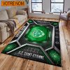 AS Saint-Étienne – Tapis de sol Nouveau Design avec nom personnalisé