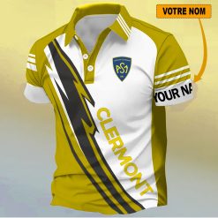 ASM Clermont Auvergne – Chemise polo Nouveau Design Avec Nom Personnalisé