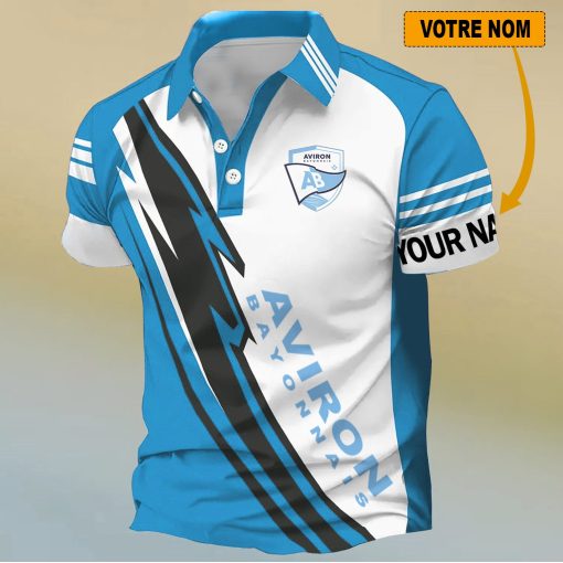 Aviron Bayonnais – Chemise polo Nouveau Design Avec Nom Personnalisé