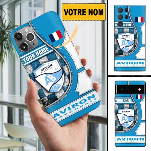Aviron Bayonnais – Étui pour téléphone Édition spéciale Avec Nom Personnalisé