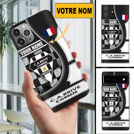 CA Brive – Étui pour téléphone Édition spéciale Avec Nom Personnalisé