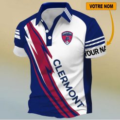 Clermont Foot 63 – Chemise polo Nouveau Design Avec Nom Personnalisé