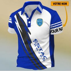 ESTAC Troyes – Chemise polo Nouveau Design Avec Nom Personnalisé
