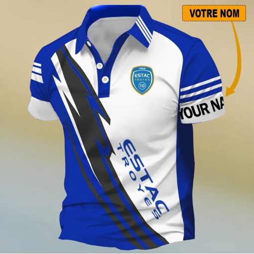 ESTAC Troyes – Chemise polo Nouveau Design Avec Nom Personnalisé