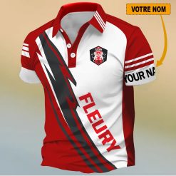 FC Fleury 91 – Chemise polo Nouveau Design Avec Nom Personnalisé