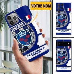 FC Grenoble Rugby – Étui pour téléphone Édition spéciale Avec Nom Personnalisé