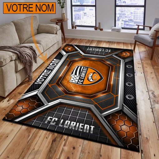 FC Lorient – Tapis de sol Nouveau Design avec nom personnalisé