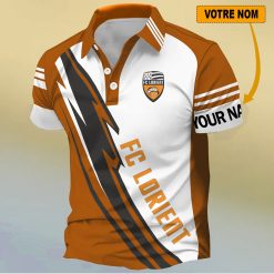 FC Lorient – Chemise polo Nouveau Design Avec Nom Personnalisé