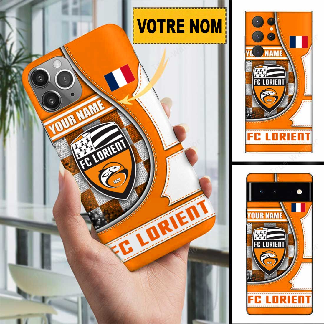 FC Lorient – Étui pour téléphone Édition spéciale Avec Nom Personnalisé FC Lorient – Étui pour téléphone Édition spéciale Avec Nom Personnalisé