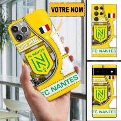 FC Nantes – Étui pour téléphone Édition spéciale Avec Nom Personnalisé