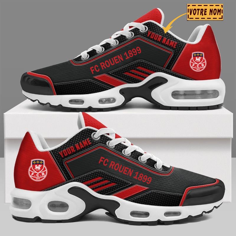 FC Rouen 1899 – Chaussures Air Max Plus Nouvelle Version avec nom personnalisé FC Rouen 1899 – Chaussures Air Max Plus Nouvelle Version avec nom personnalisé