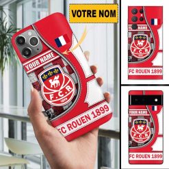 FC Rouen 1899 – Étui pour téléphone Édition spéciale Avec Nom Personnalisé