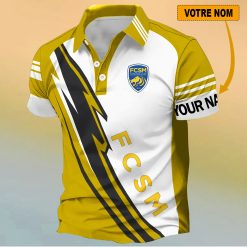 FC Sochaux-Montbéliard – Chemise polo Nouveau Design Avec Nom Personnalisé