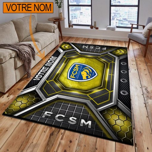 FC Sochaux-Montbéliard – Tapis de sol Nouveau Design avec nom personnalisé