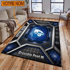 Grenoble Foot 38 – Tapis de sol Nouveau Design avec nom personnalisé