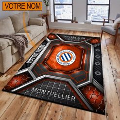 Montpellier HSC – Tapis de sol Nouveau Design avec nom personnalisé