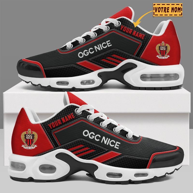 OGC Nice – Chaussures Air Max Plus Nouvelle Version avec nom personnalisé OGC Nice – Chaussures Air Max Plus Nouvelle Version avec nom personnalisé