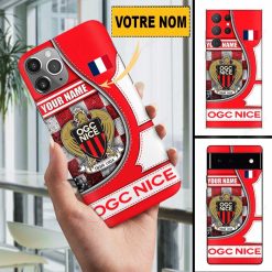 OGC Nice – Étui pour téléphone Édition spéciale Avec Nom Personnalisé