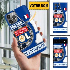 Olympique Lyonnais – Étui pour téléphone Édition spéciale Avec Nom Personnalisé